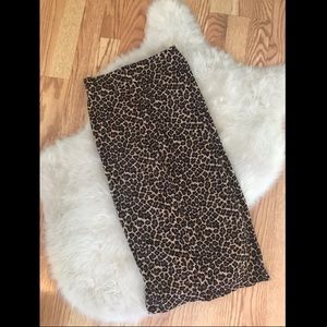 CHARLOTTE RUSSE leopard print pencil skirt size S